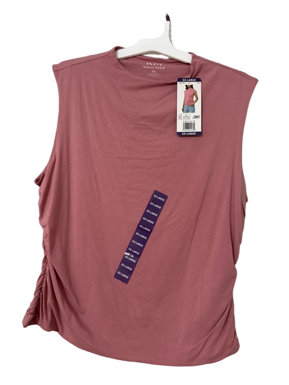 Sleeveless Side-Ruched Top - XXL